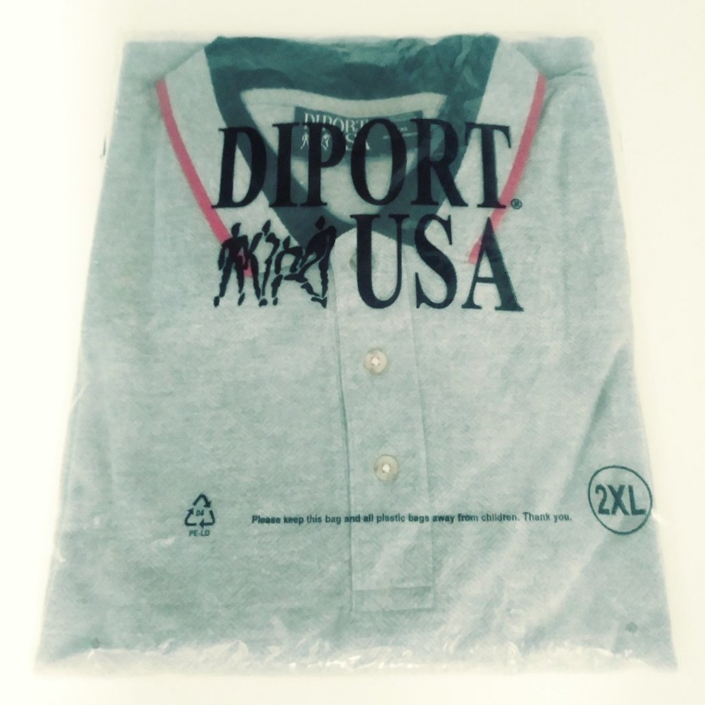 DIPORT USA MEN'S POLO, NWT